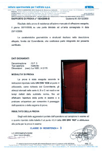resistenza all'effrazione porta blindata